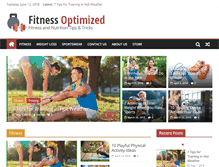 Tablet Screenshot of fitnessoptimized.com